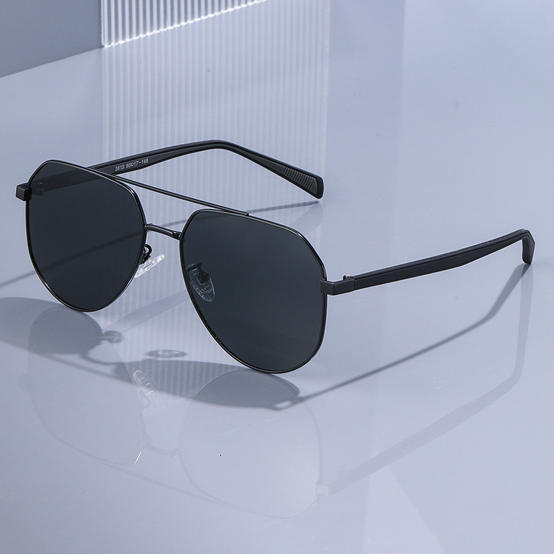 2026 New Fashion Square Polarized Sunglasses for Men, Double-Beam Outdoor Driving Sun Protection Glasses, Men's