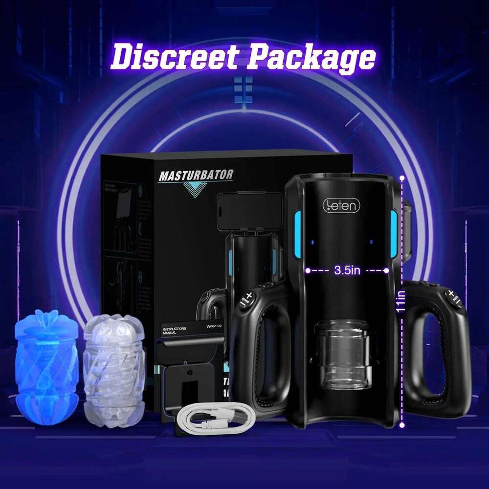 Leten High Speed Automatic Piston Stroker Masturbator Telescopic Vagina Blowjob Masturbation Machine Sex Toys for Men 18+ Z260312