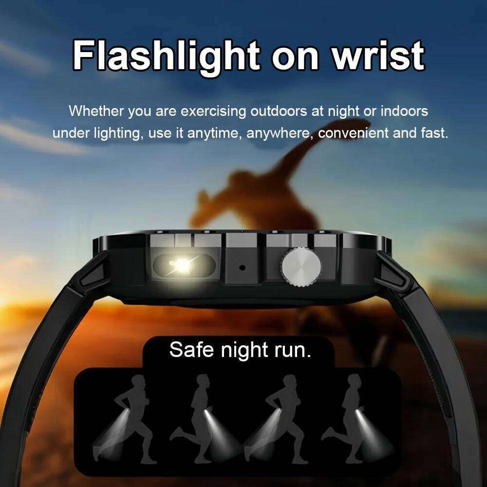 G.L Wear New Military Men Outdoor Sports Fitness Tracker Health Monitor 2.19 inch Bluetooth Talk Smart Watch