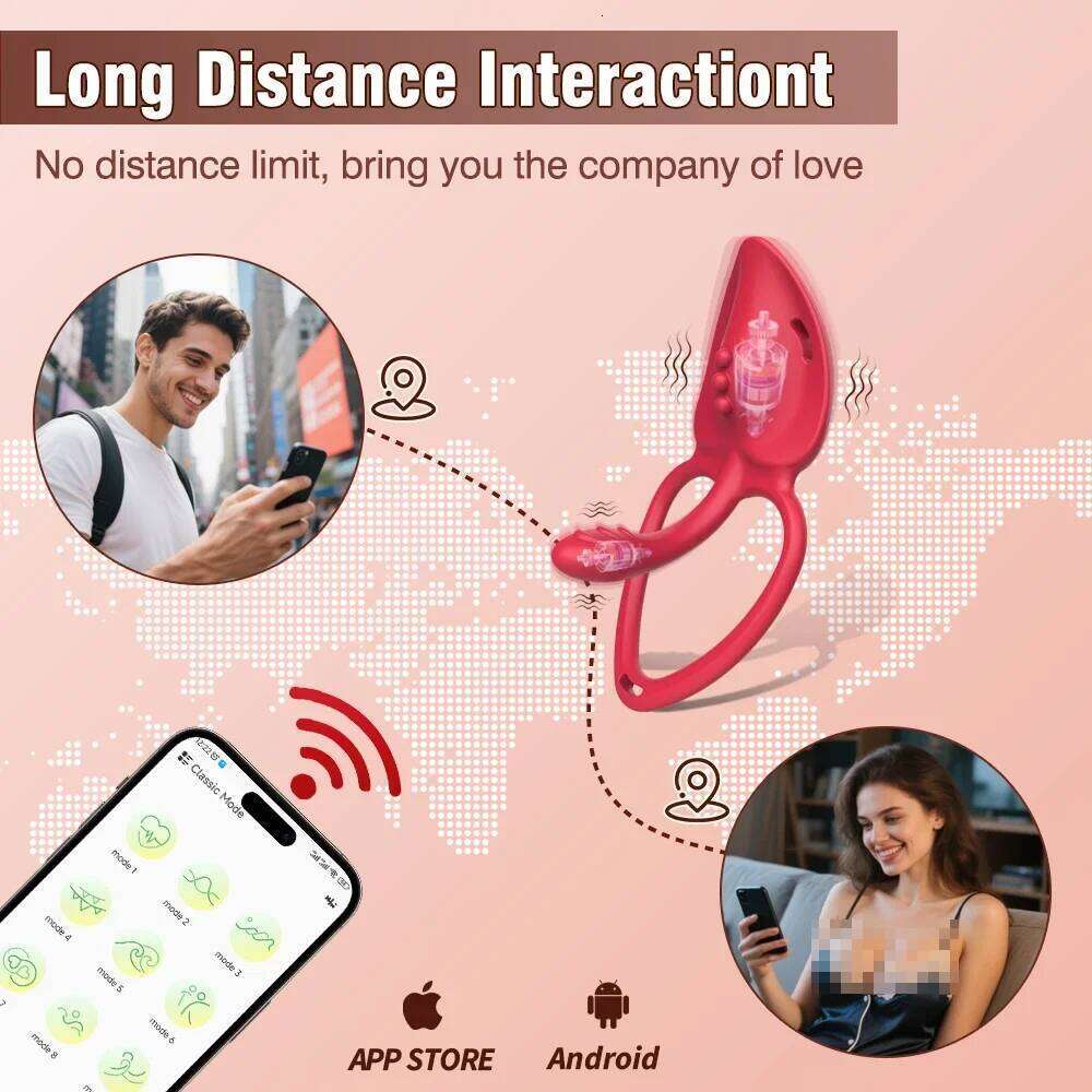 Wearable Panty Vibrator Vibrating Penis Cock Ring APP Remote Control Vibrators Clitoral Stimulator Adult Sex Toys for Women Men Z260311