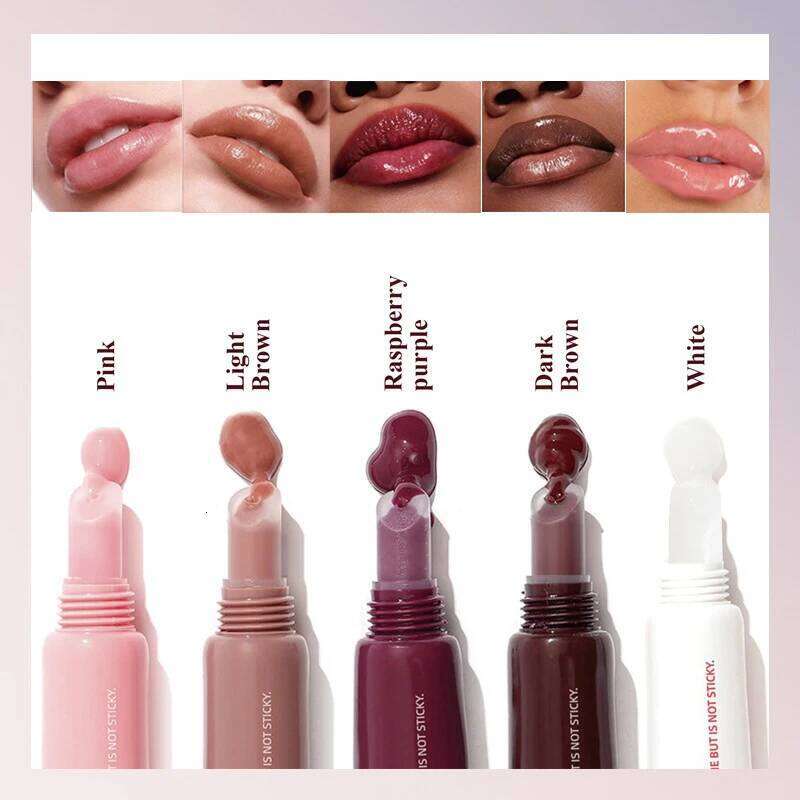 Summer must-have,OCHEAL Hydrating Glossy Lacquer - Mirror Finish Liquid Lip Gloss with Plumping and Moisturizing Effects, W260311