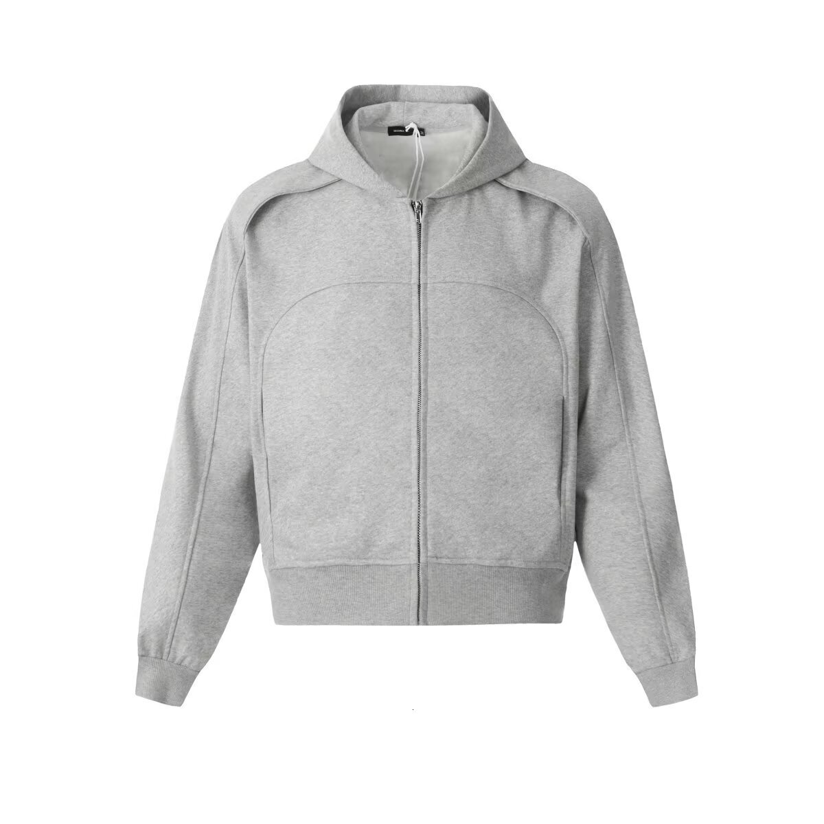 Heavy-duty Patchwork Hooded Zip-up Cardigan Jacket New Spring/autumn Designer Hoodie Long-sleeve Versatile Slim-fit Plain Sweatshirt Loose Hoodie