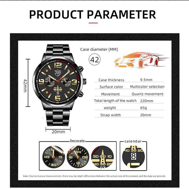 Watches for Business Luxury Stainless Steel Quartz Wristwatch Fashion Men Sports Bracelet Luminous Clock Watch reloj hombre