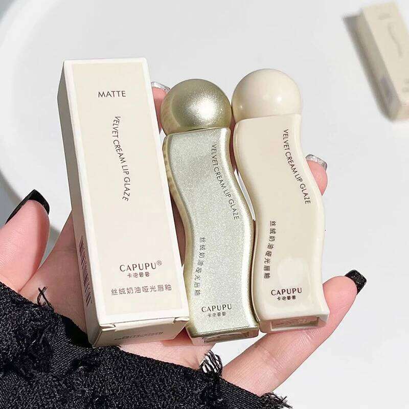 Cream velvet matte does not fade long-lasting low saturation day touch glaze lip mud lipstick W260311