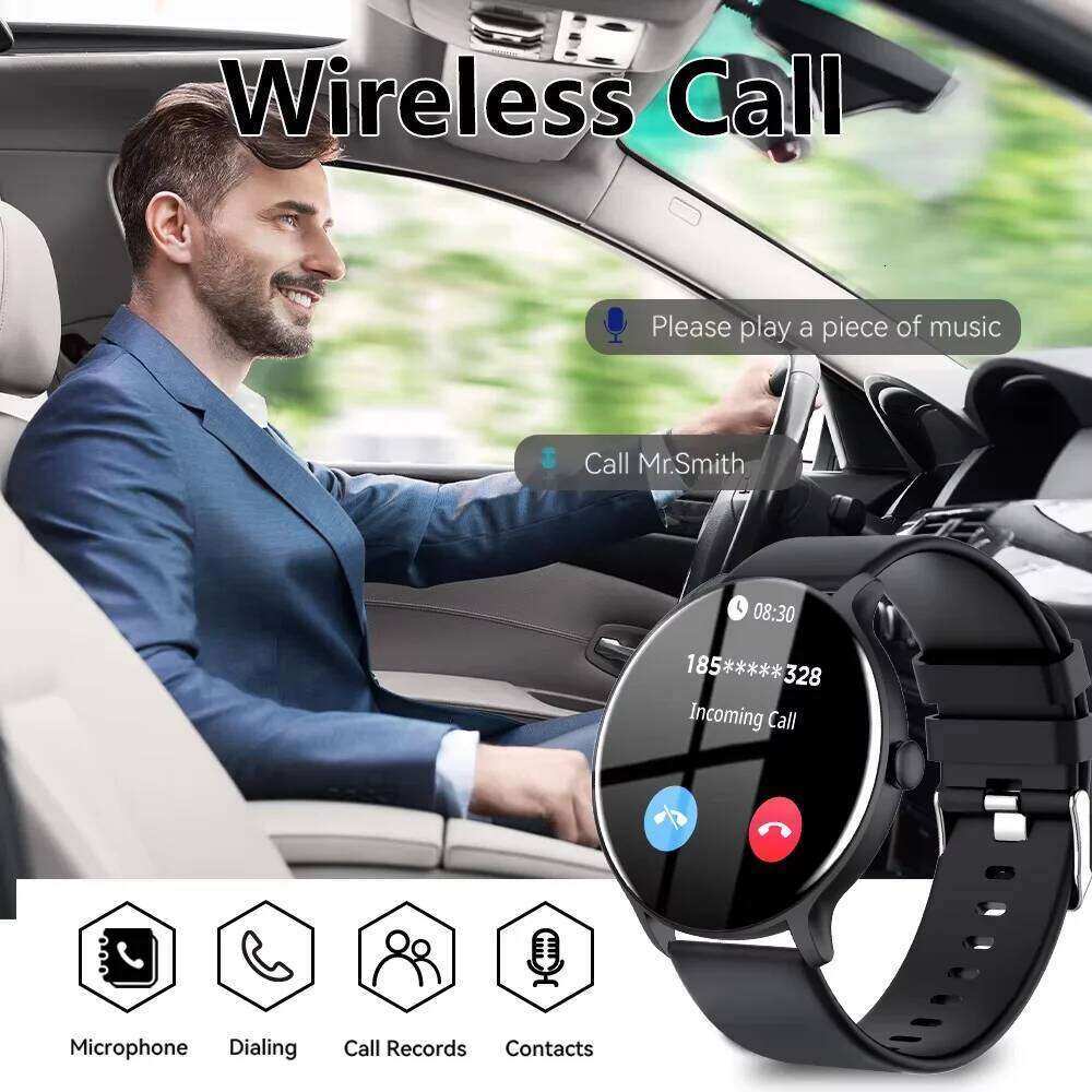 LAXASFIT Outdoor Sports Smart Watch IP68 Waterproof Fitness Tracking Bluetooth Calling Health Monitoring Men's smartwatch
