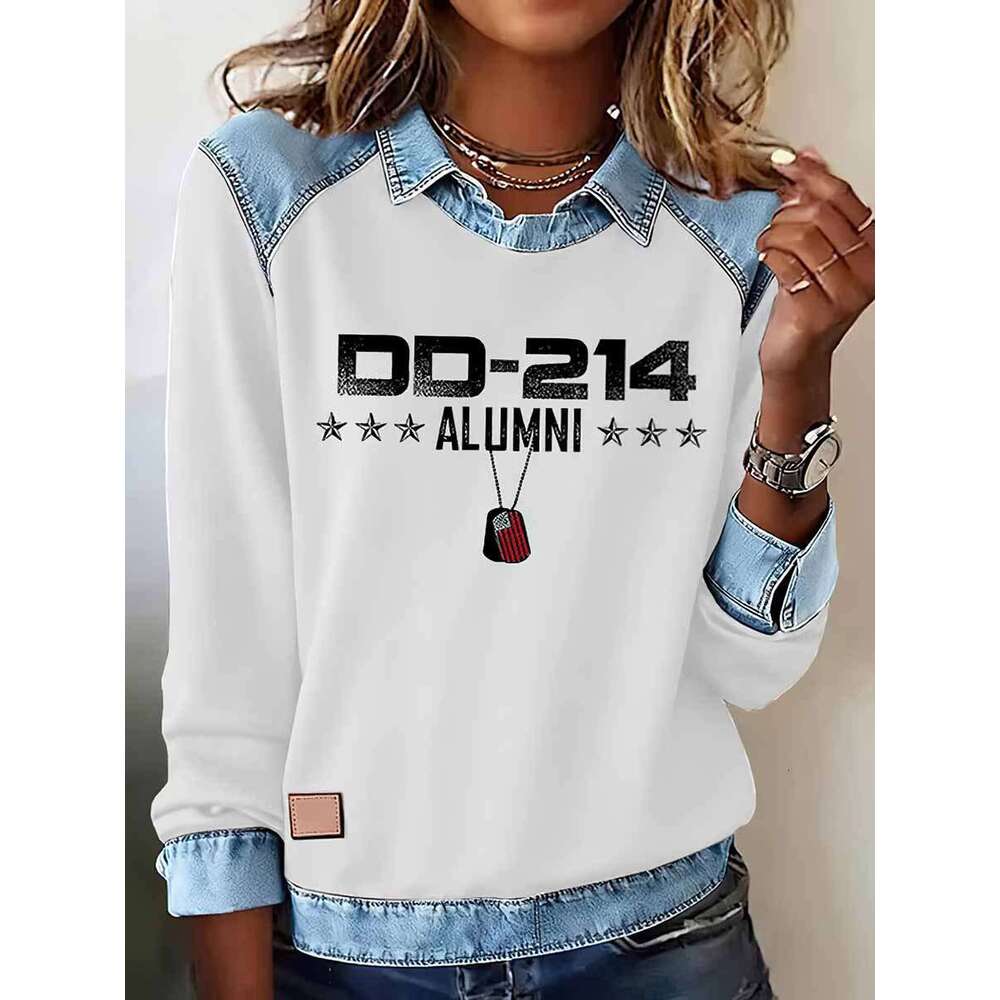 2026 New Women's Fashionable Floral Retro Pattern Long-Sleeved T-Shirt, Suitable for Everyday Wear and Stylish Outfits