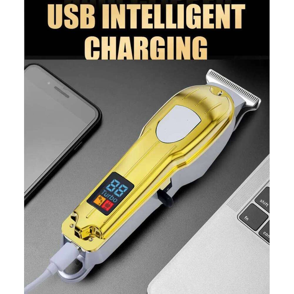 Stainless steel rechargeable home electric hair clipper Beard Trimmer automatic shaver C260312