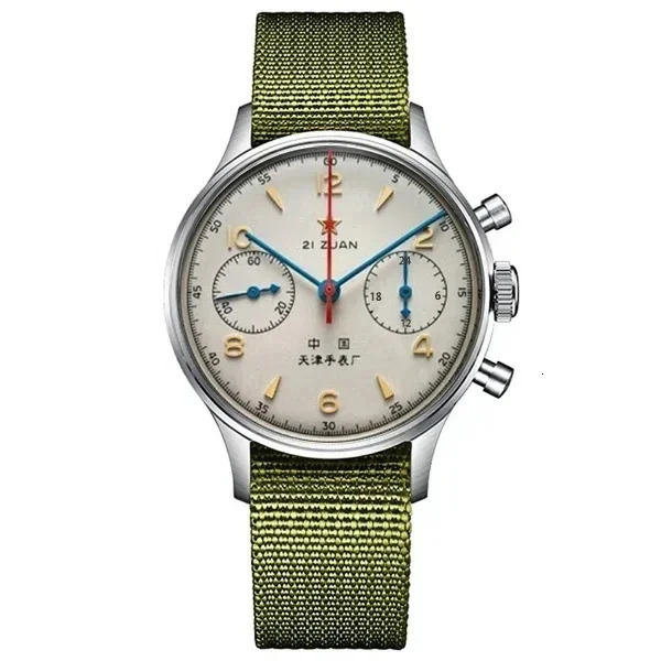 Mens watches 1963 pilot automatic watch 42mm waterproof retro quartz chronograph vintage dress watch 260307