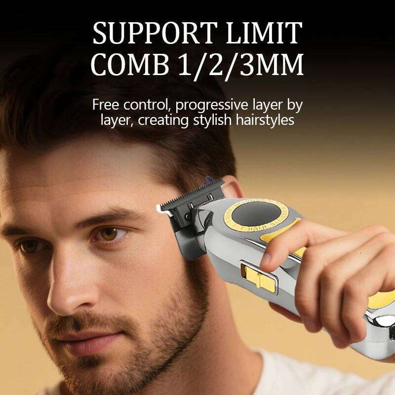 Kemei KM-1784 Electric Cordless Edgers Clipper Rechargeable Finish Hair Cutting Machine Men Beard Trimmer C260312