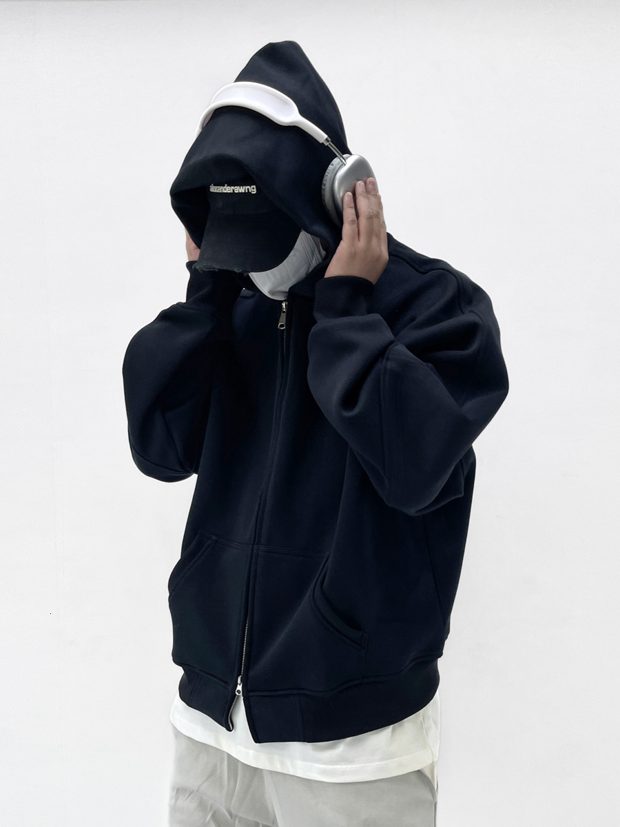 Style Trendy Brand Cleanfit Hooded Sweatshirt For Designer Hoodie Men New Heavyweight Boxy Fit Hoodie Solid Color Top For Spring And Autumn