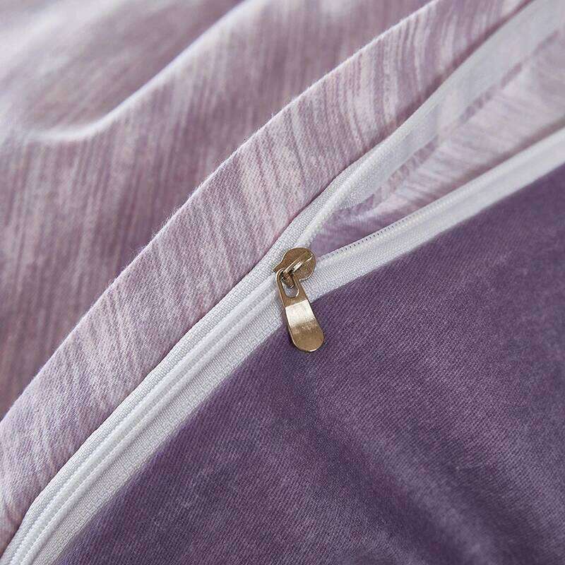 3/4pc 2025 New style warm brushed four-piece set, winter thickened bed sheet, duvet cover, cotton bedding, pillowcase H260312