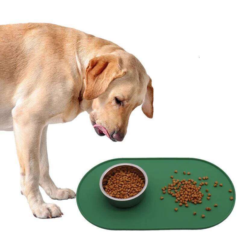 Silicone Mat Placemat Waterproof Prevent Spills Dog Cat Food Feeding Pad Kitten feeding Pet Bowl tray Mats 26Y0312