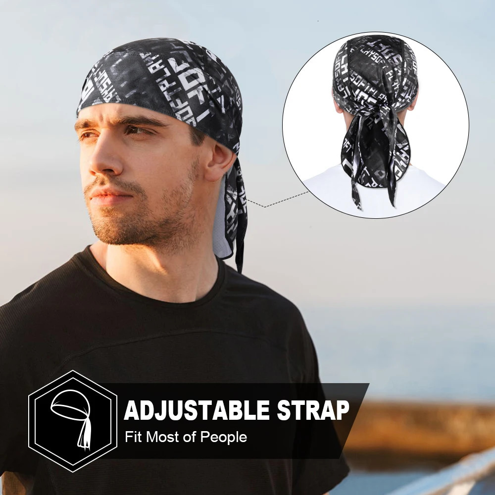 Summer Quick-drying Caps Pirate Hat Sports Running Bandana Breathable Headscarf Bicycle Helmet Liner Beanies Headwear Men Women 260304