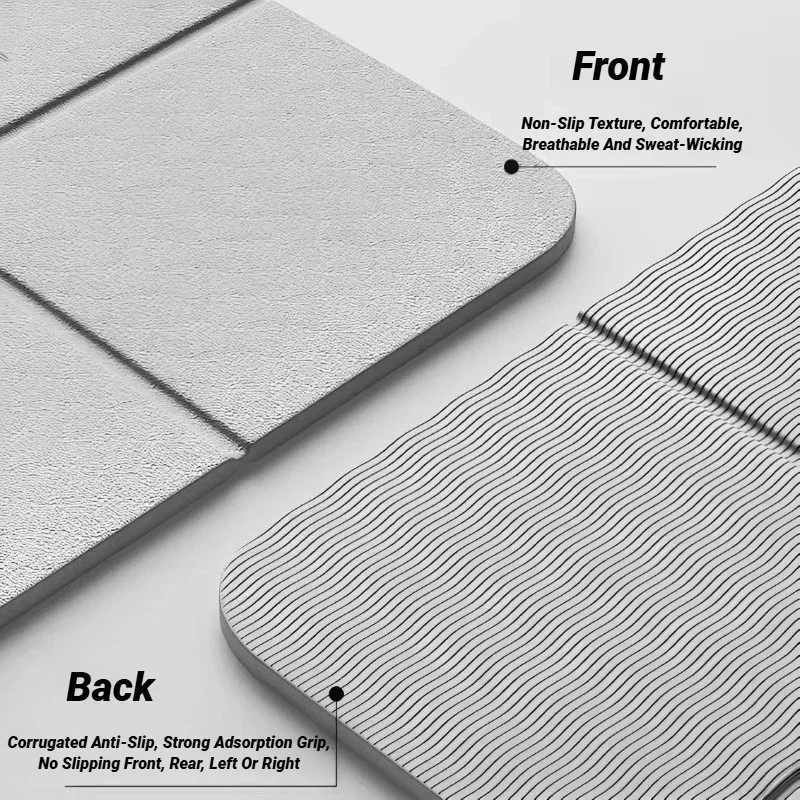 Foldable Yoga Mat Eco Friendly Tpe Folding Travel Fitness Exercise Double Sided Non-Slip For Pilates Floor Workouts M260312