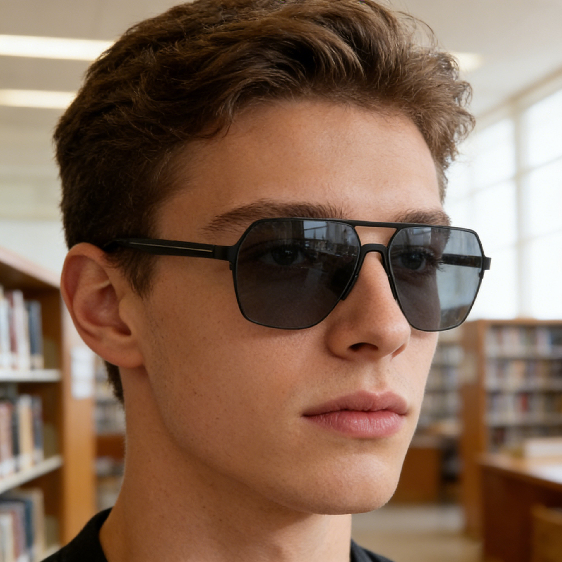 2026 New Fashion Square Frame Sunglasses for Men, Outdoor Driving Sun Protection Glasses, Men's Wholesale
