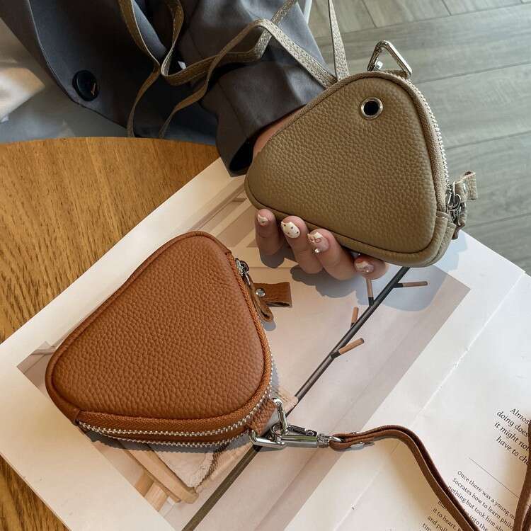 Luxury fashion wallet New Women S Purse Neck Hanging Style Solid Color Mini Coin Fashionable Simple Key And Lipstick Storage Bag Small Wallet