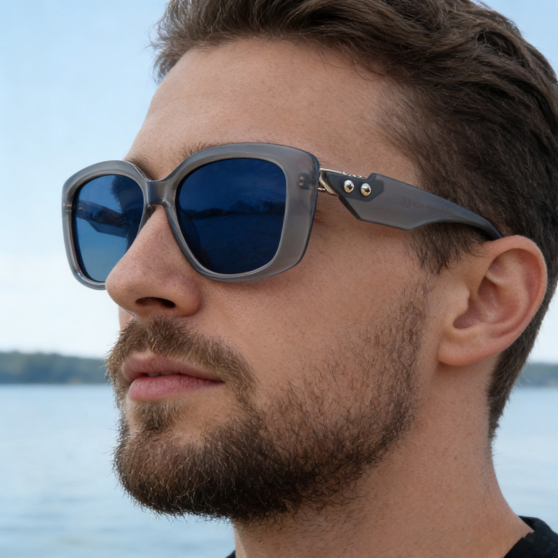2026 New Fashion Square Frame Polarized Retro Outdoor Trendy Sun Protection Sunglasses for Men,