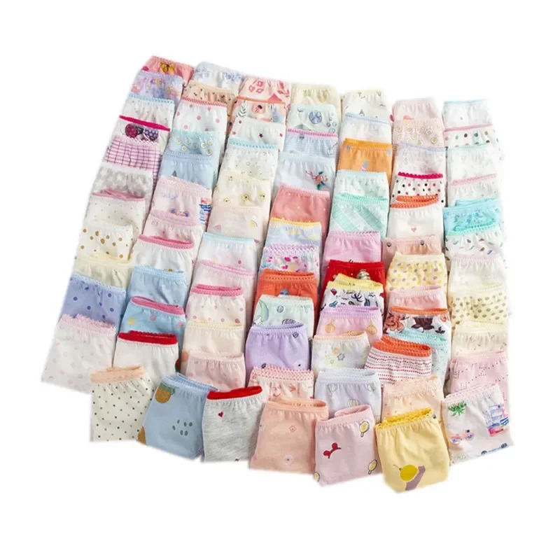 36pcsLot Girls Underwear Panties Kids Girl Cotton Briefs 212Years 260311