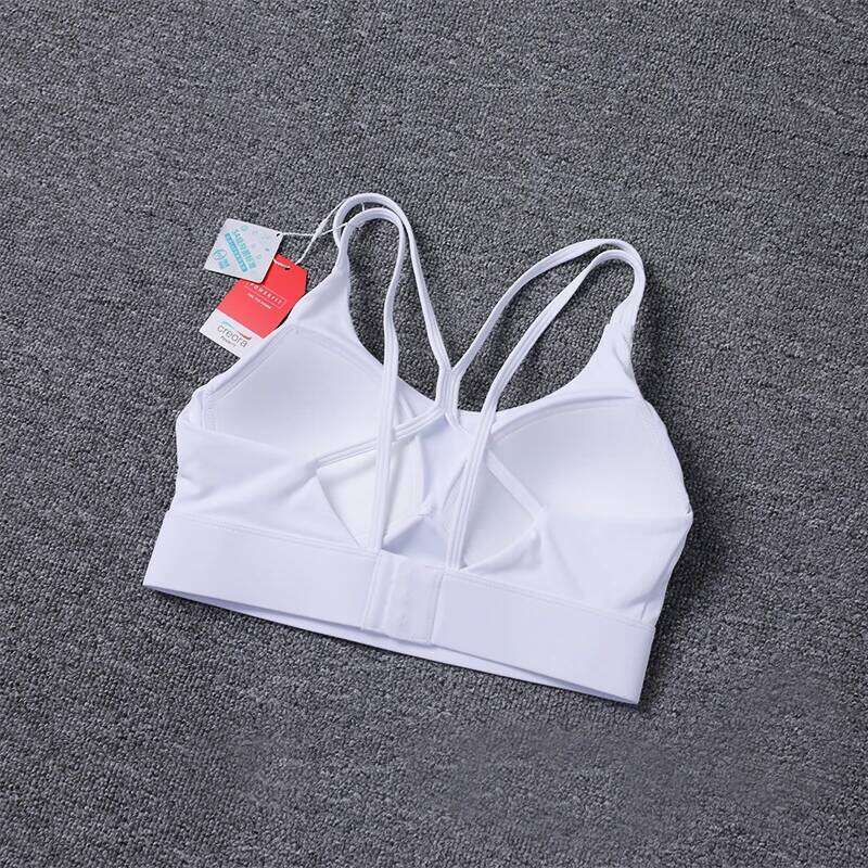 New Women's Sports Bra Padded Without Bones Cross Fitness Busty Underwear High Support Running Gym Vest Yoga Bras 26Y0312