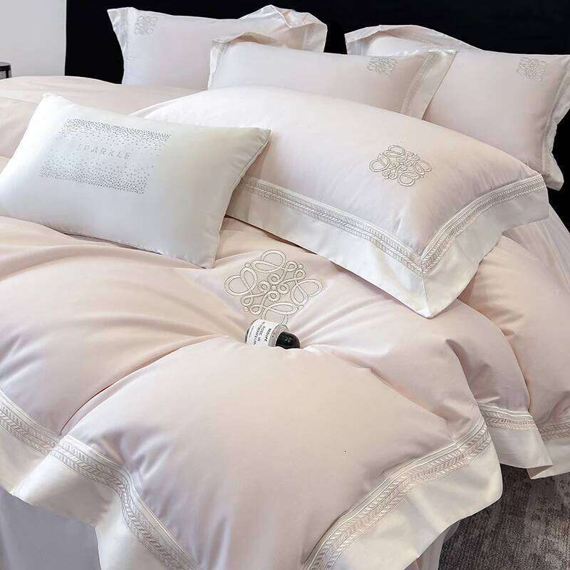 High-end A 200 Count Long Fleece 100% Cotton Pure Four-Piece Set Bed Sheets and Quilt Covers Skin-friendly 1.8 Bedding H260312