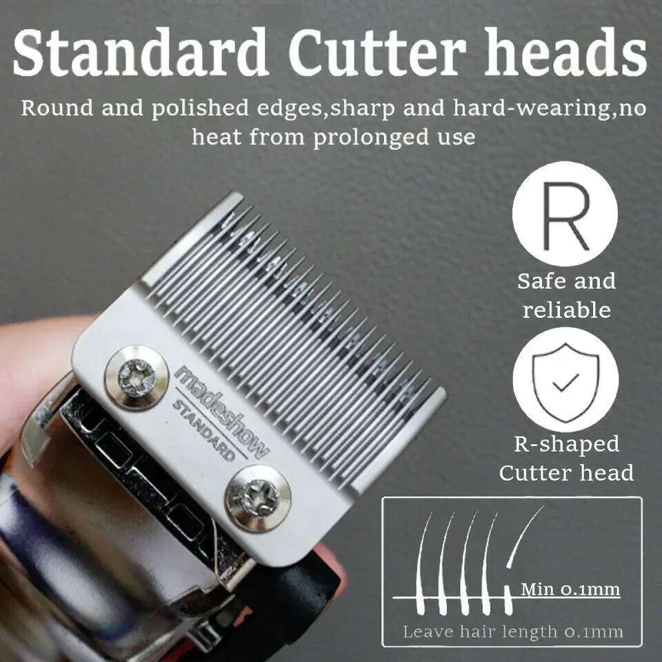 Madeshow M10 Professional Clippers for Men Adjustable Cordless Hair cutting Machine For Barbers Beard Trimmer C260312