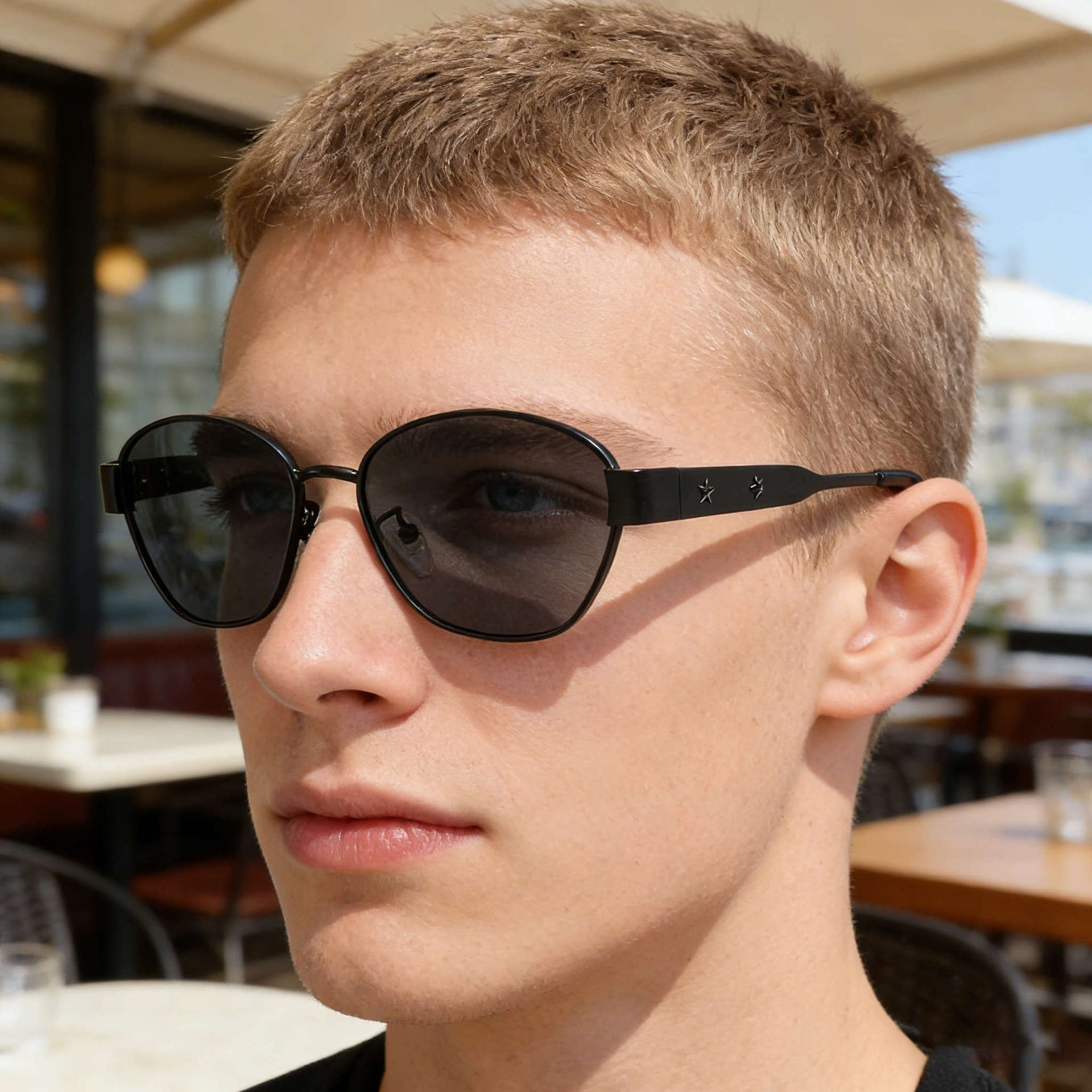 2026 New Fashion Square Frame Polarized Personalized Outdoor Versatile Sun Protection Sunglasses for Men,
