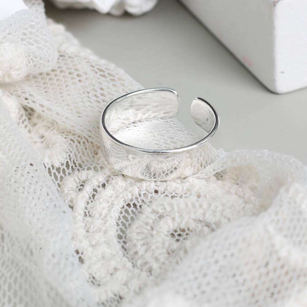 Real 925 sterling silver finger rings for women Trendy fine Jewelry Large Adjustable Antique Rings Anillos H260312