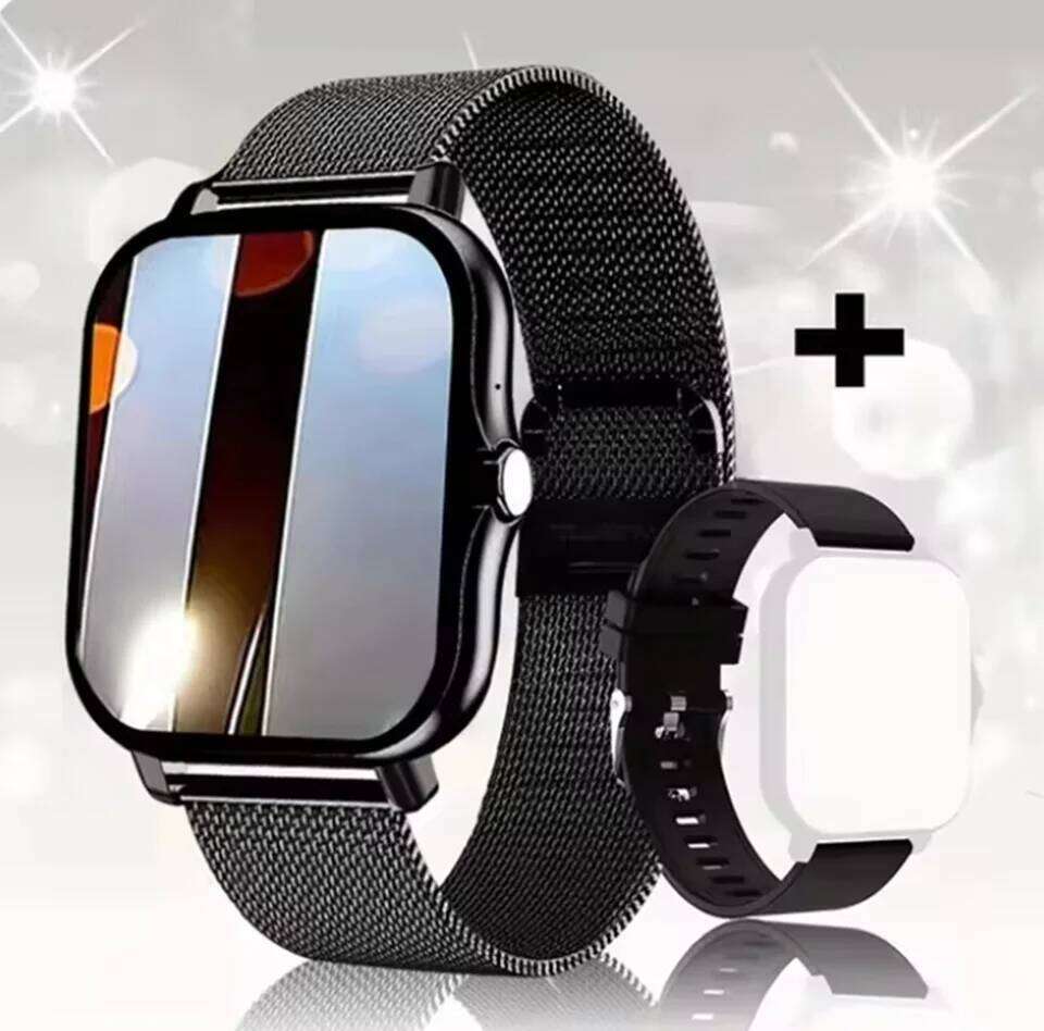 LAXASFIT 2025 New Bluetooth Call Message Reminder Man Woman Gift Full Touch Screen Sports Fitness Smart Watch