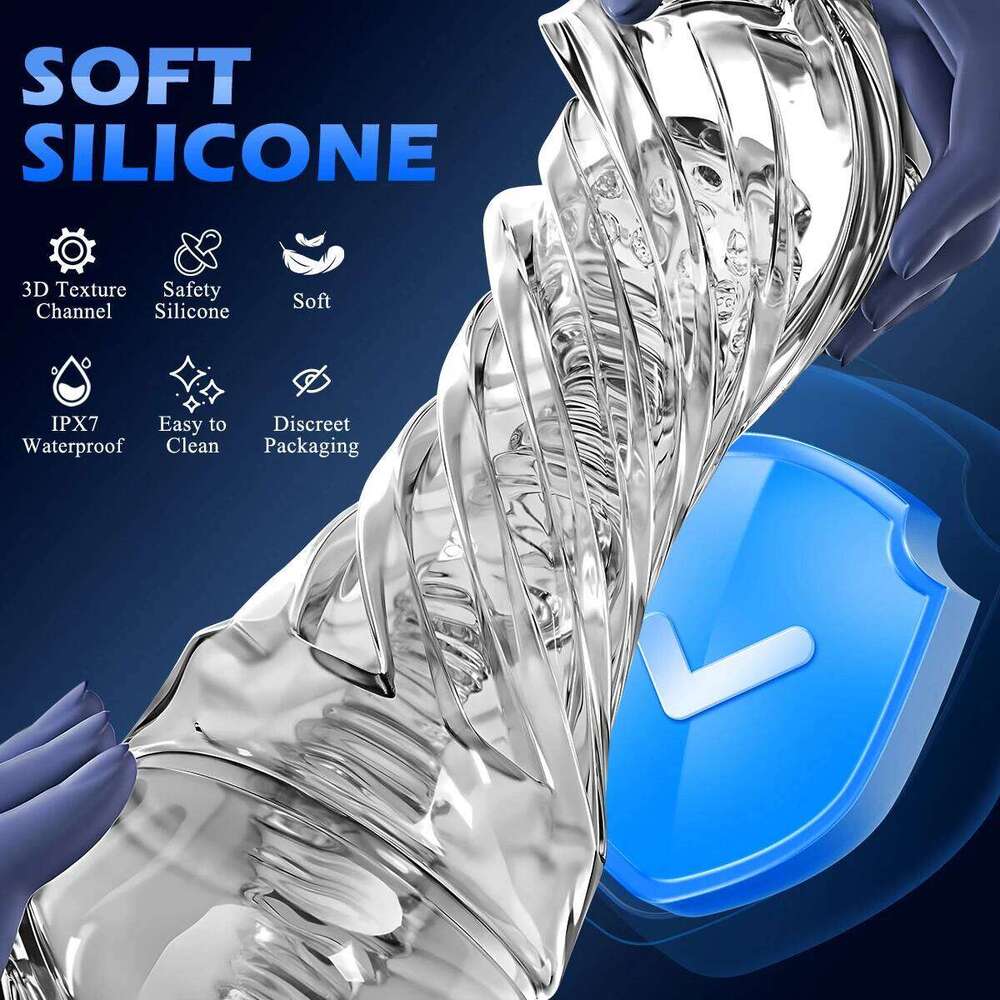 Male Masturbator Soft Pussy Sex Toys for Men Transparent Vagina Endurance Exercise Adult supplies Vacuum Pocket Cup Z260311