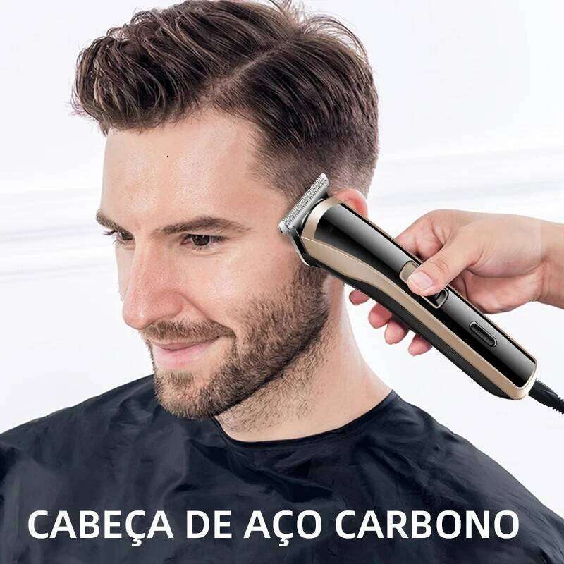 Kemei KM-418 Waterproof Clipper Rechargeable Electric Barber Trimmer Professional Cordless Hair Cutting Machine For Men C260312