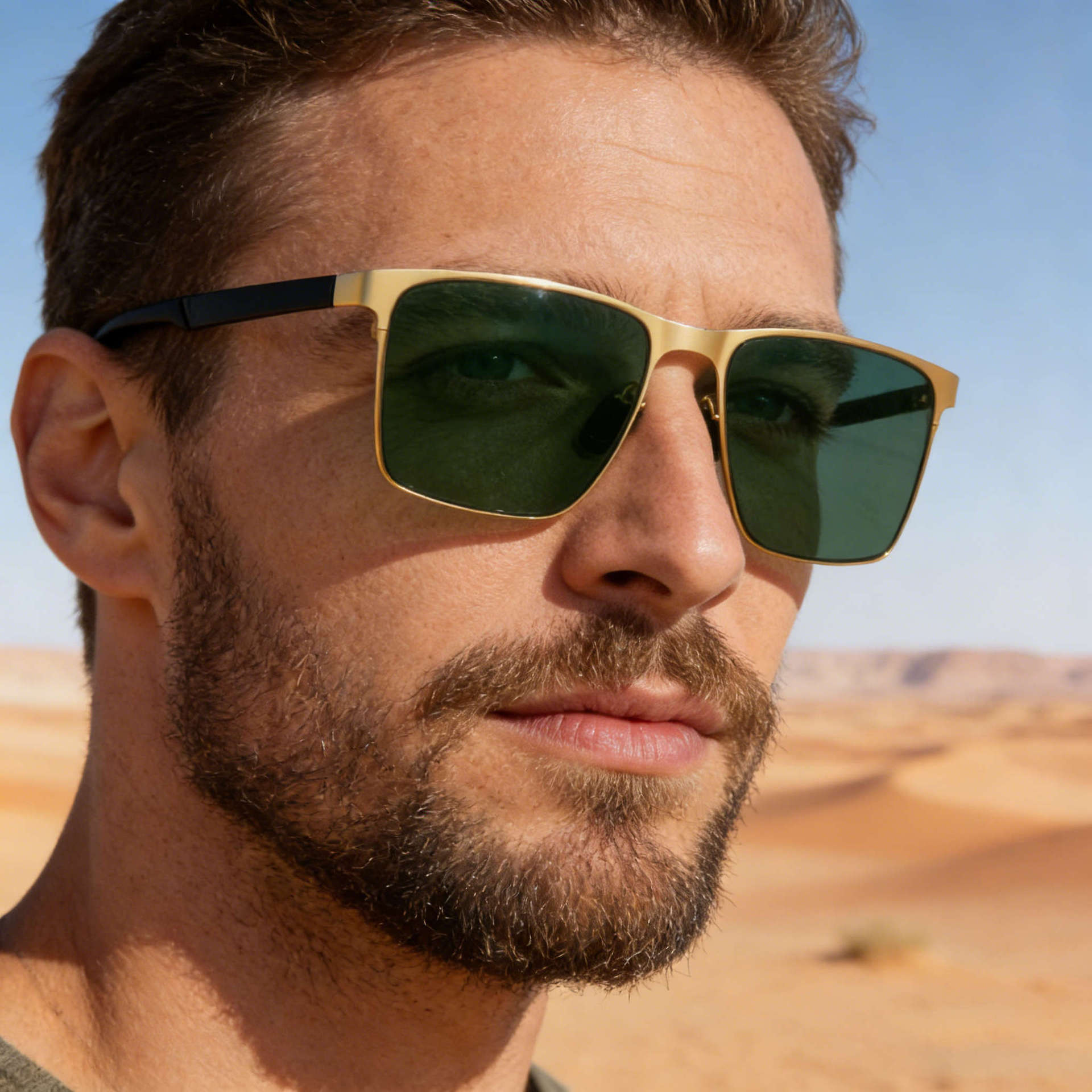 2026 New Style Square Frame Nylon Polarized Outdoor Driving Simple Sun Protection Sunglasses for Men,