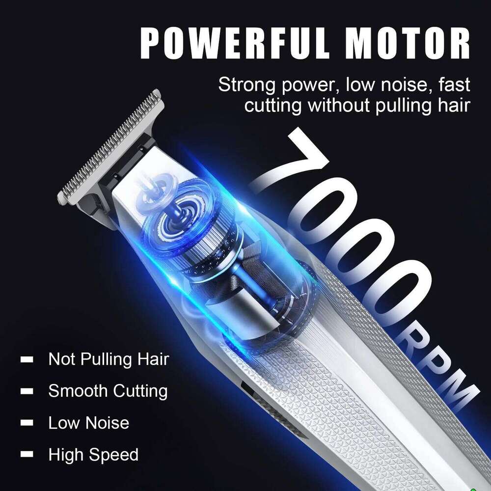 Hiena New Clipper 1200mah High Power Electric Trimmer Portable Cordless Rechargeable Cutting Machine Hair Cutters C260312