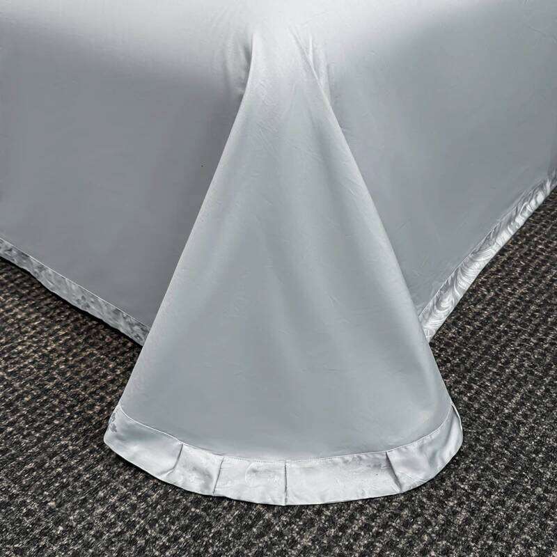 Rich Silk Damask Cotton Soft Silky Duvet Cover Bed Sheet/Fitted Sheet Pillowcases 4Pcs Double Queen King Bedding set H260312