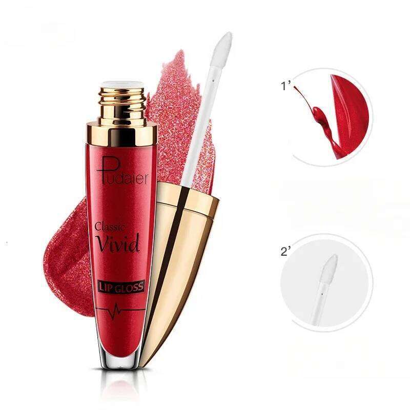 18 Colors Glitter Lip Gloss Waterproof Long Lasting Diamond Matte To Shimmer Metallic Liquid Lipstick Women Lips Makeup Cosmetic W260311