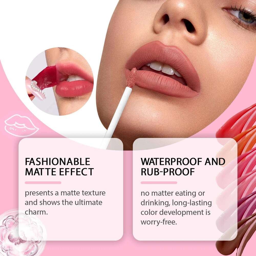 Peel Off Lip Stain Matte Liquid Lipstick Long Lasting Waterproof Transfer Proof Non Sticky Tint For Lips Moisturizing Not Come W260311