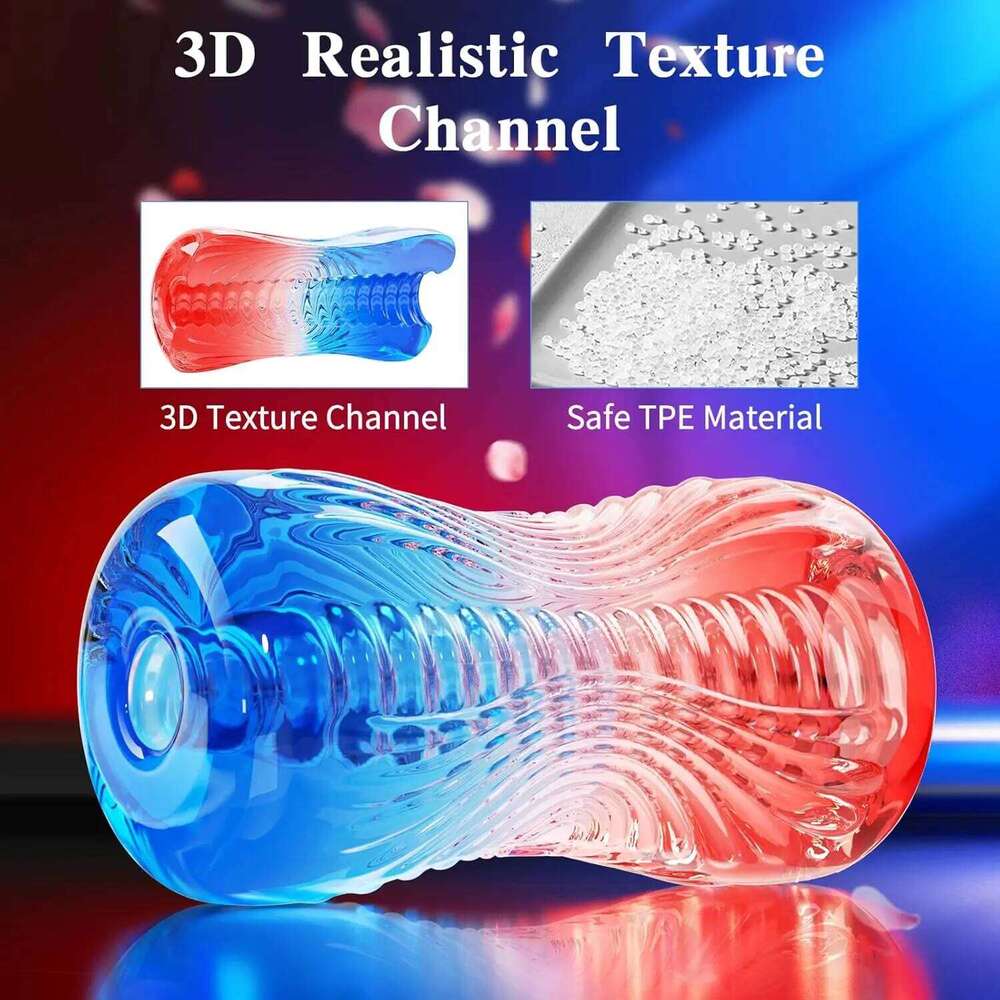 Masturbator Adult Toy 3D Realistic Texture Spiral Tunnel TPE Male Masturbation Sleeve Penis Training Sex Toys for Men Z260311