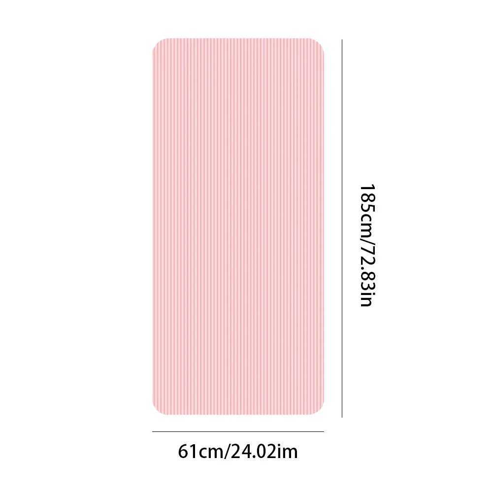 Yoga Mat Non Slip Exercise Mat Thick Solid Color Fitness Mat Yoga Workout Mat Multi-Function for Home Gym M260312