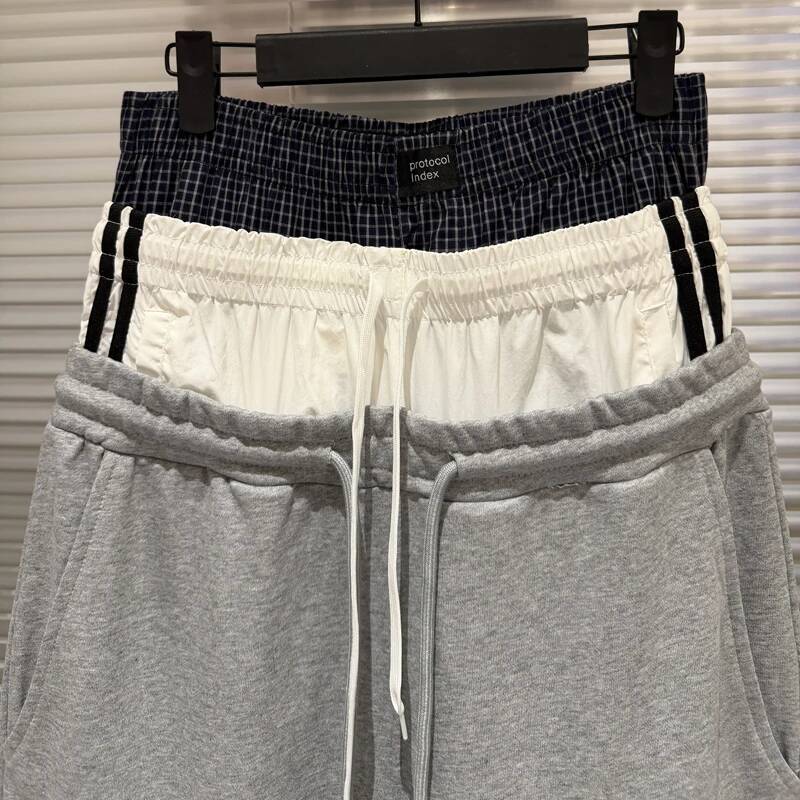 2026 New American High Street Fake Three-piece Design Men's Streetwear Protocol Index Pants