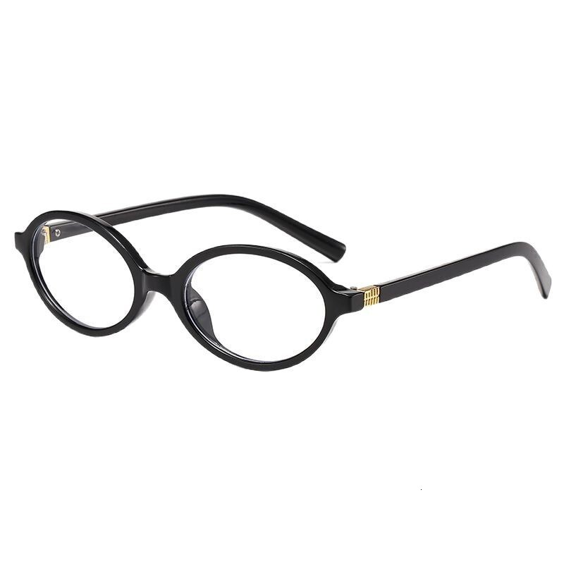 New Eyeglass Nerd Myopia Oval Flat Small Retro Korean Style Plain Glasses Frame for Women