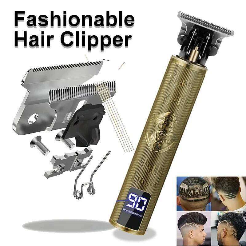 Men Trimmer Cordless Electric Cutting Machine Portable Shaver Barber USB Fast Charging Hair Clipper For Hairdresse C260312