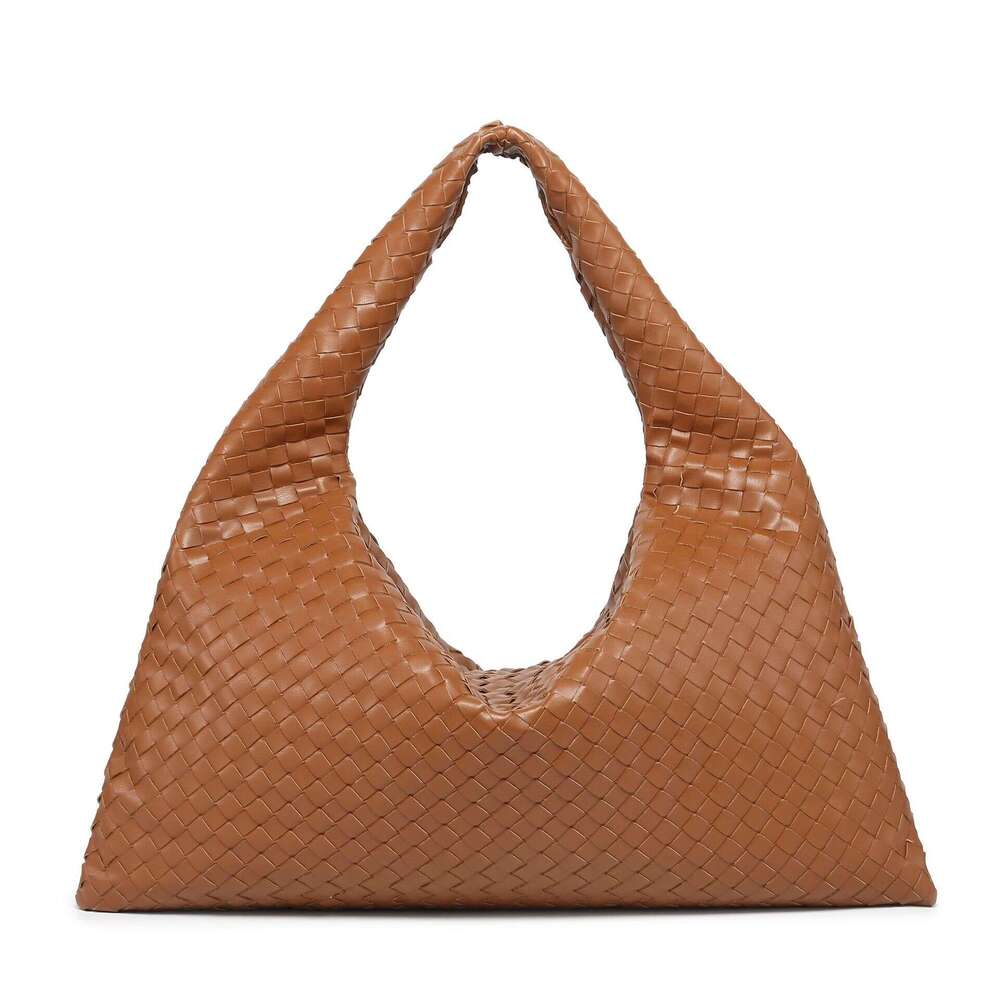 Cross-border best-selling woven extra-large capacity underarm solid color shoulder bag, new women's handbag, in stock