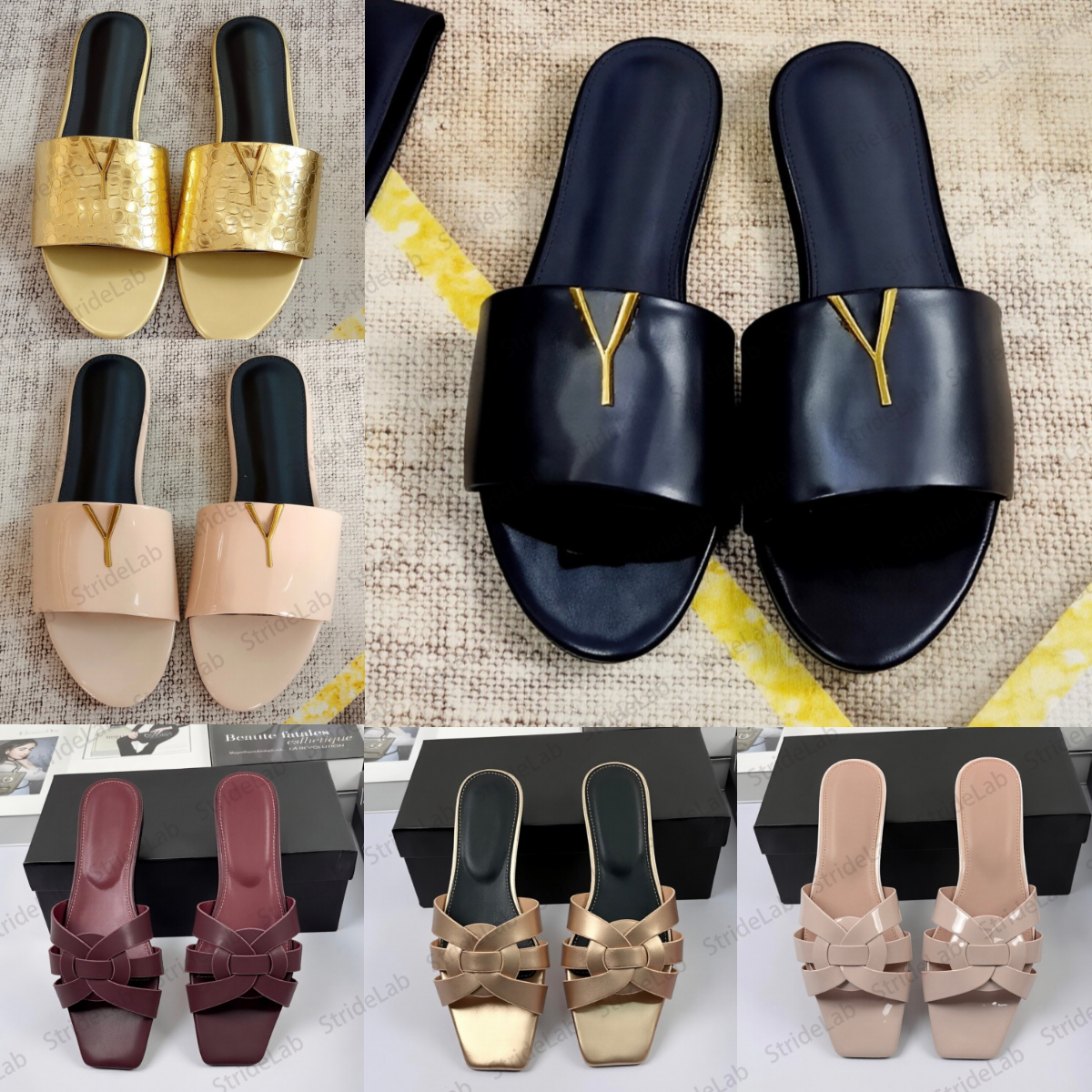 designer slides women slippers sandals elegant summer slippers high quality genuine leather sandals one piece slippers