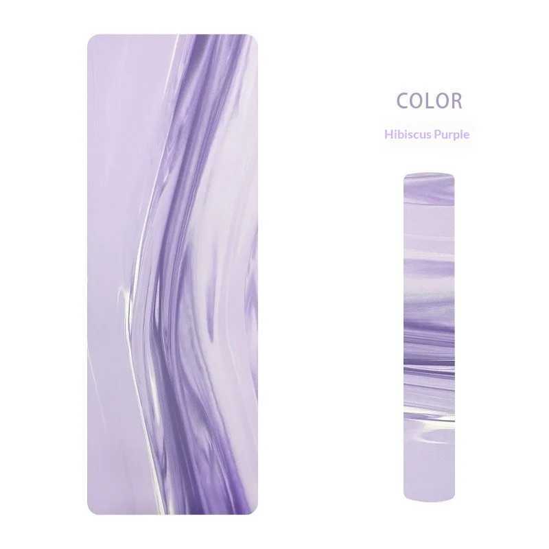 Yoga Mat Non Slip Matte PU Natural Rubber Eco Friendly Extra Thick PrEMium Grip FitnESS Home Gym Dance Pilates PurpLE M260312