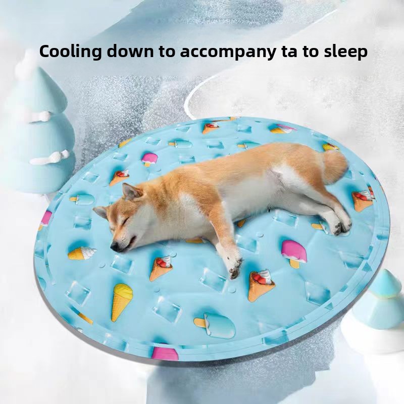 Summer Cooling Pet Mat Ice Pad for Cats Dogs Durable Chew Proof Sleeping Pad with Non Slip Bottom