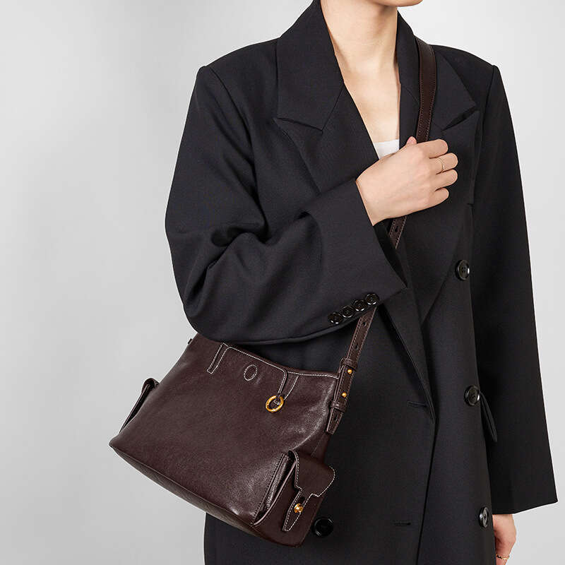 Luxury Shoulder Bags Totes Hobo Tote For Women Large Capacity Commuter Handbag Genuine Leather Underarm Cowhide Crossbody Bag Niche Design SENYY