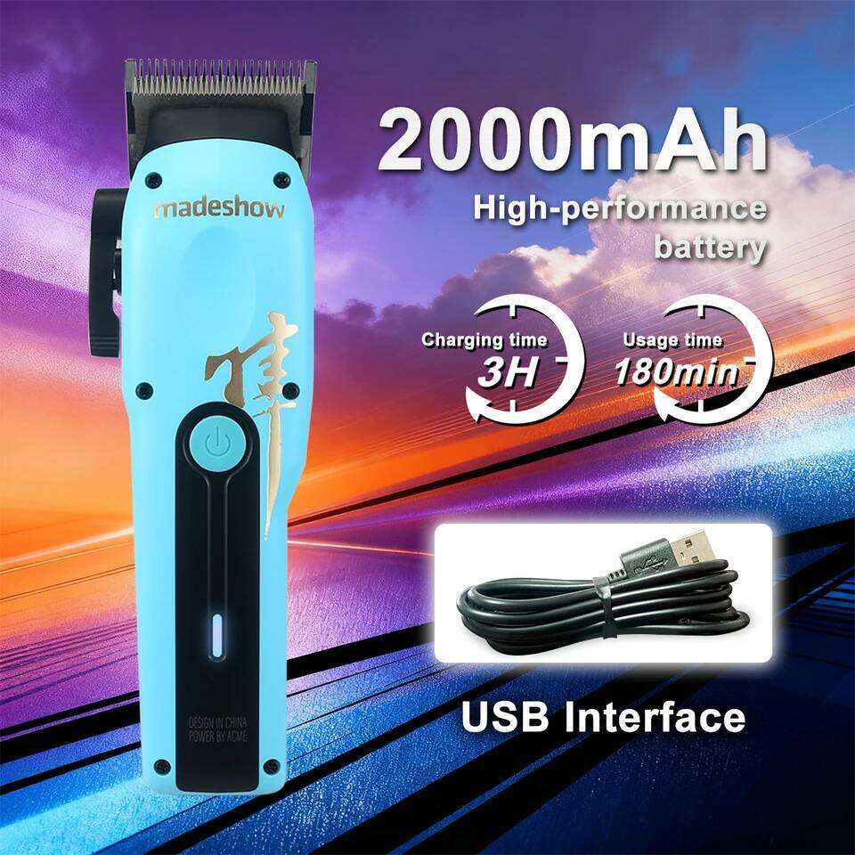 MADESHOW M15 Men's DLC Blade 6800RPM 6.5W Low Noise for Salon Use Professional Clipper Hair Cutting Machine C260312