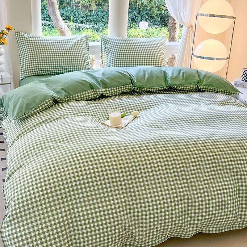 Kawaii Bear Printed Floral Duvet Pillowcase Bedding Set Cute Dog Bed Linen Sheet Quilt Cover Full Queen King Size H260312