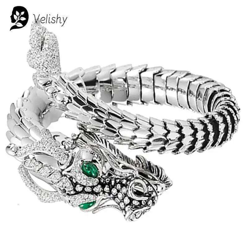 Unique Men's Chinese Dragon Ring Cool Cycling Men and Women's Rings Size Adjust H260312