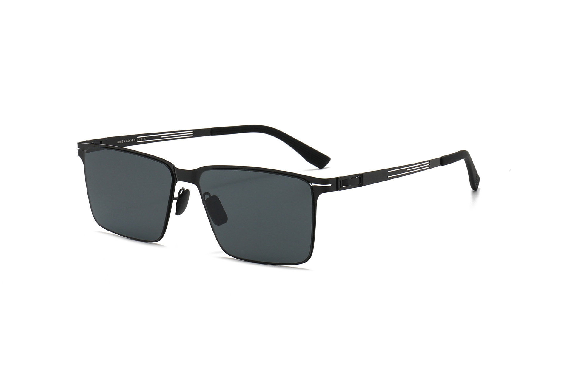 2026 New Fashion Square Frame Nylon Polarized Sunglasses Versatile and Simple Sun Protection Eyewear for Men,