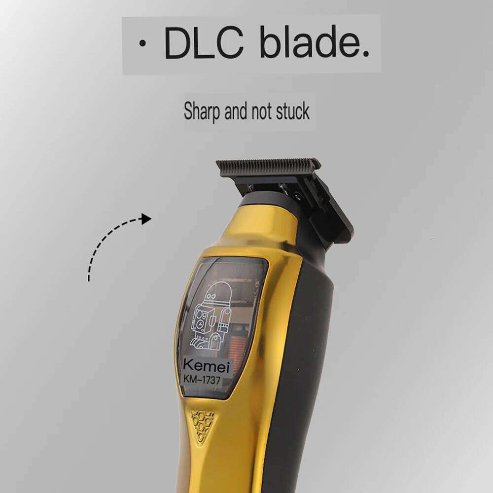 Kemei Professional Barber Zero Gapped bald head Hair Clipper Cordless men finish hair cutting machine Beard Trimmer C260312